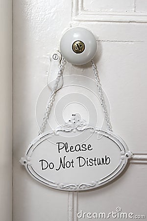 Do Not Disturb Stock Photo