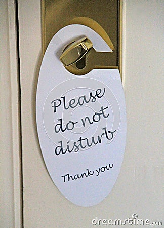 Do Not Disturb. Stock Photo