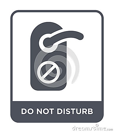 do not disturb icon in trendy design style. do not disturb icon isolated on white background. do not disturb vector icon simple Vector Illustration