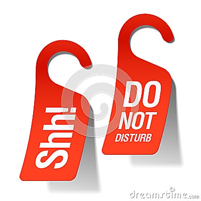 Do Not Disturb sign Vector Illustration