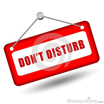 Do not disturb sign Stock Photo