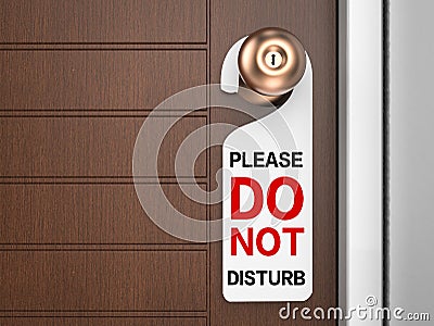 Do not disturb sign Stock Photo