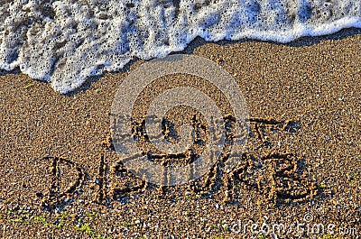 Do not disturb - vacation response Stock Photo