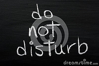 Do Not Disturb Stock Photo