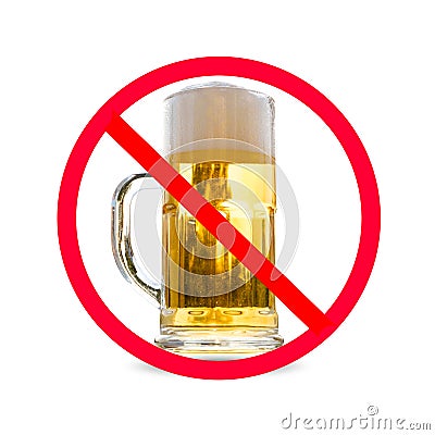 Do not drink alcohol. Stock Photo