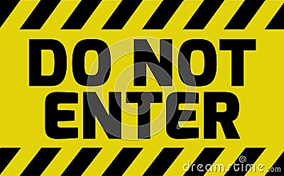 Do not enter sign Vector Illustration