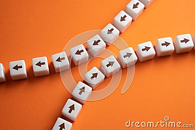 Do not intersect. Avoid contact. Do not harm the interests of others. Avoid conflict. Mutual understanding. Relationships. Give Stock Photo