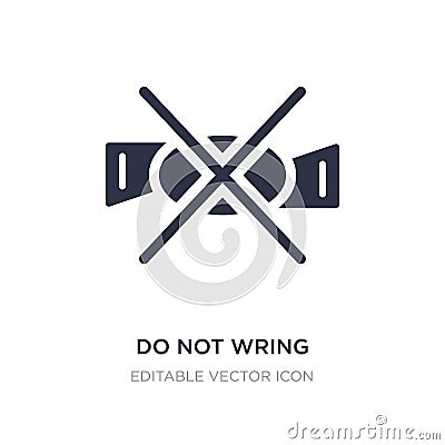 do not wring icon on white background. Simple element illustration from Signs concept Vector Illustration