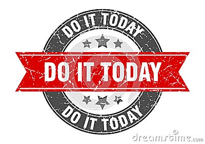 do it today stamp Vector Illustration