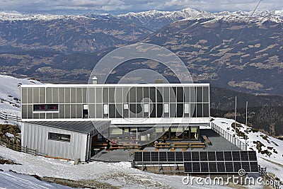 Dobratsch Summit House, Carinthia, Austria Editorial Stock Photo