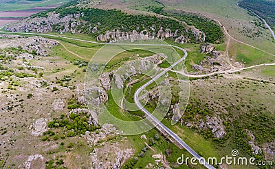 Dobrogea Gorges near Delta Dunari and Constanta Romania Stock Photo