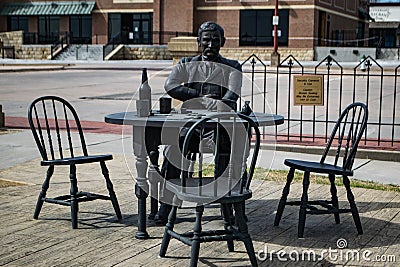 Doc Holliday reaching for his gun Editorial Stock Photo