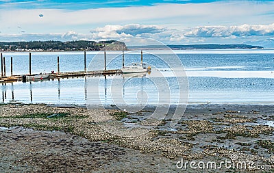 Dock At Coupeville Stock Photo