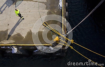 Dock labourer Stock Photo