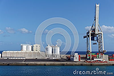 Dock Side in Fuerteventura Stock Photo