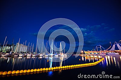 Docked yachts 04 Editorial Stock Photo