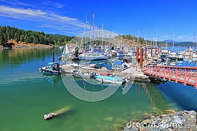 Heriot Bay on Quadra Island, Discovery Islands, British Columbia, Canada Stock Photo