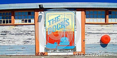 The Docks mural Fremantle Harbour, Western Australia Stock Photo