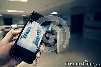 Medical and Smartphone Stock Photo