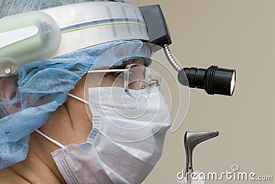 Doctor assessing patient. Stock Photo