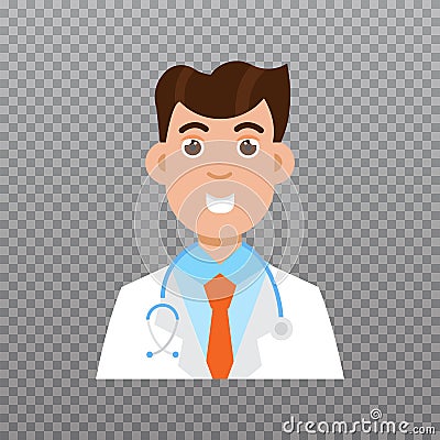 Doctor avatar icon, Medical staff icon. Vector illustration Vector Illustration
