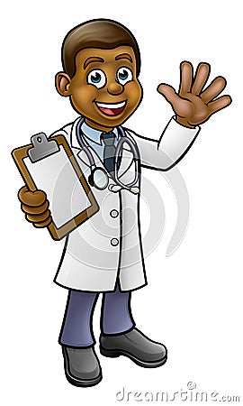 Doctor Cartoon Character Vector Illustration