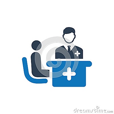 Doctor Consultation Icon Vector Illustration