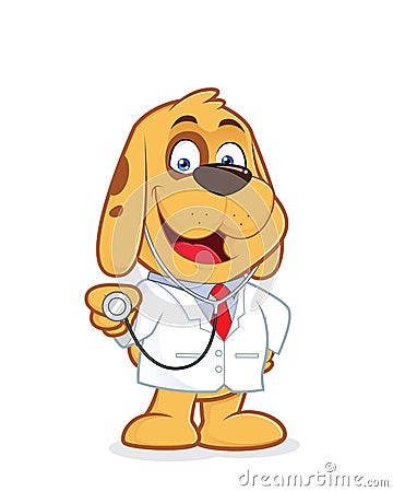Doctor dog Vector Illustration