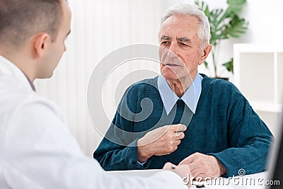 Doctor and an Elderly Patient Stock Photo