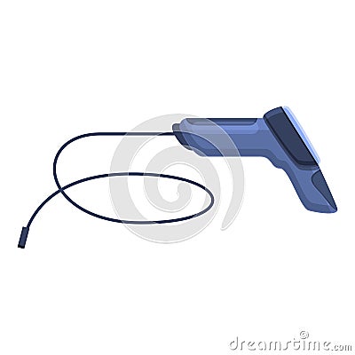 Doctor endoscope icon, cartoon style Vector Illustration