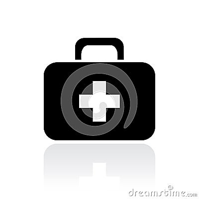 Doctor first aid case Vector Illustration