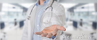 Doctor giving empty hands Stock Photo