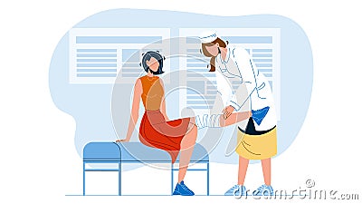 Doctor Giving Physiotherapy To Patient Vector Illustration Vector Illustration