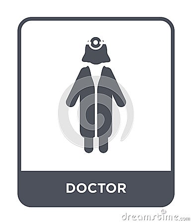 doctor icon in trendy design style. doctor icon isolated on white background. doctor vector icon simple and modern flat symbol for Vector Illustration