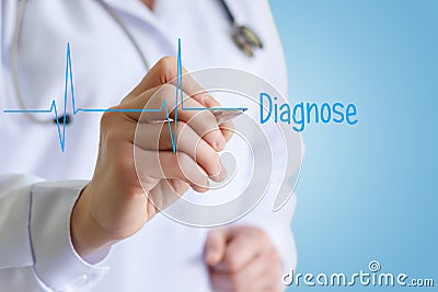 Doctor makes a diagnosis. Stock Photo