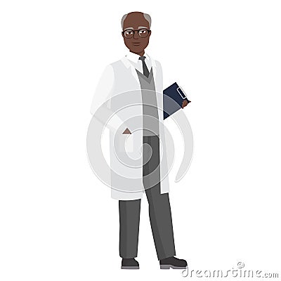 Doctor man with medical clipboard Vector Illustration