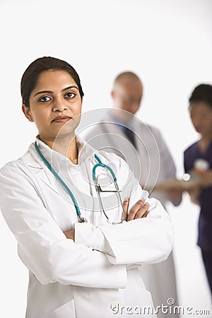 Doctor and medical staff. Stock Photo