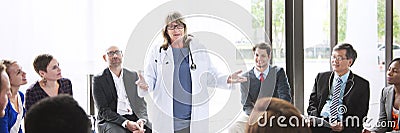 Doctor Meeting Teamwork Diagnosis Healthcare Concept Stock Photo