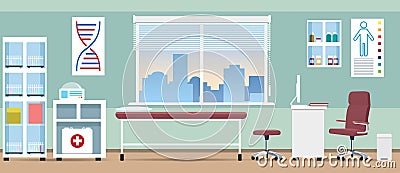 Doctor office room Vector Illustration