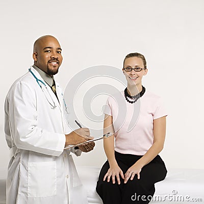 Doctor with patient. Stock Photo