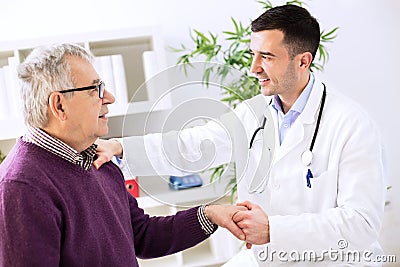 Doctor with patient Stock Photo