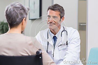 Doctor patient consultation Stock Photo