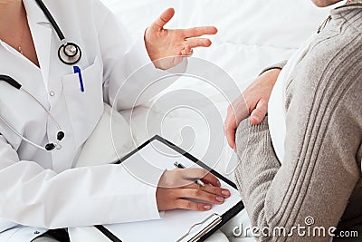 Doctor and a patient Stock Photo