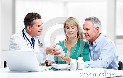 Doctor and a patient. Stock Photo