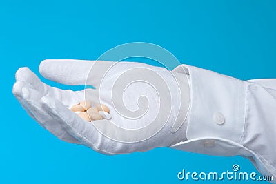 Doctor with pharmaceuticals Stock Photo