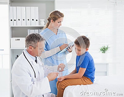 Doctor preparing an injection Stock Photo