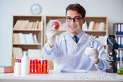 The doctor scientist receiving prize for his research discovery Stock Photo