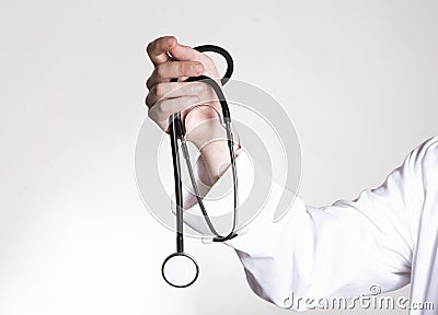 Stethoscope in the medical profession Stock Photo