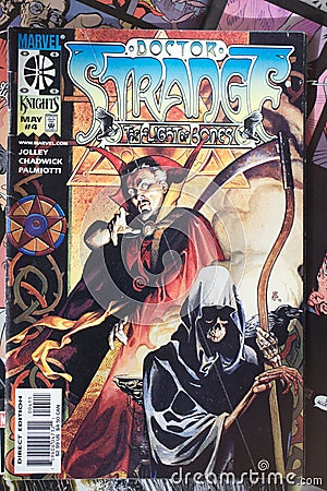 Doctor Strange comic book cover Editorial Stock Photo