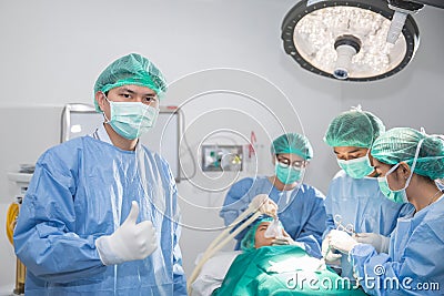 Doctor and Surgery team Stock Photo
